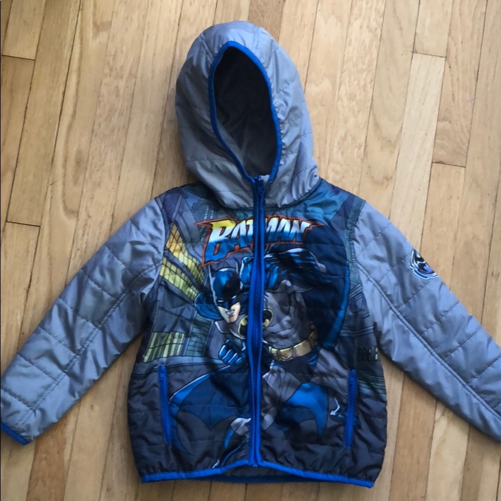 Boys Batman character lightweight puffer jacket